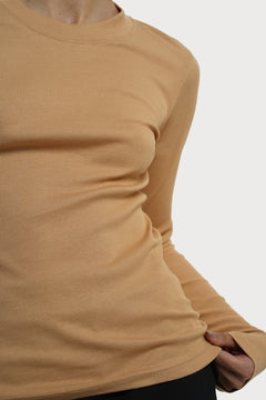 Ottawa Long Sleeve Top Camel Brown