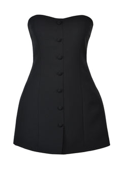 Jagger Strapless Mini Dress Black