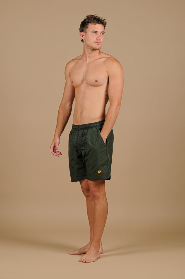 Essential Swim Shorts Forest Green