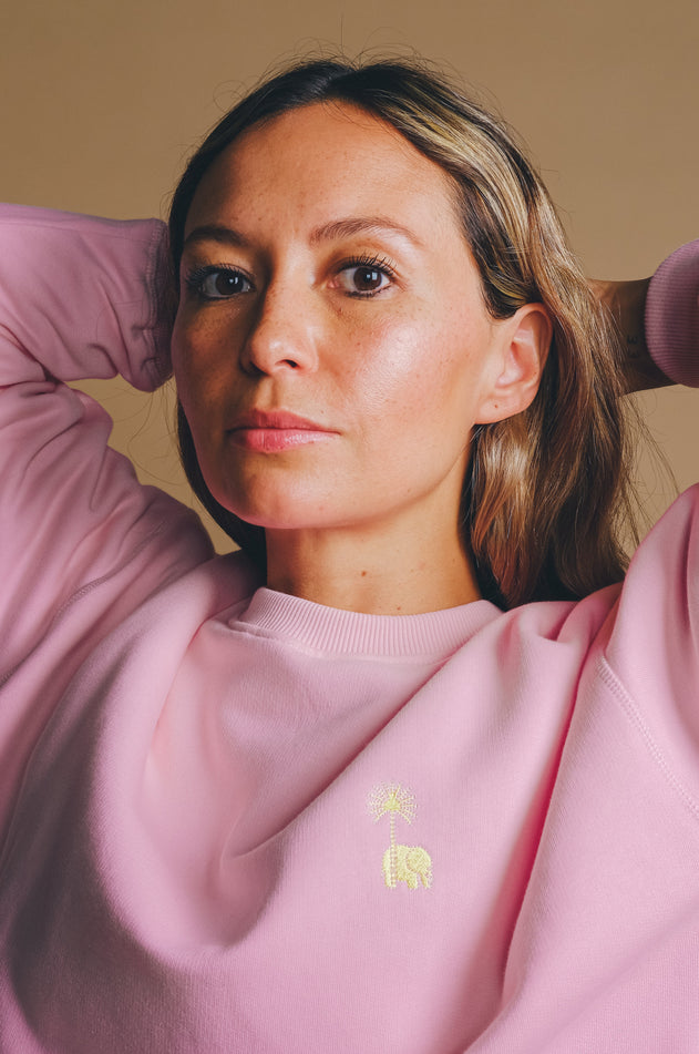 Antonyo Marest x Trendsplant Essential Oversized Sweater Gum Pink