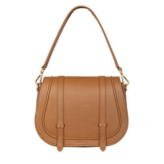 Maxi Saddle Bag No. 408 Caramel Brown