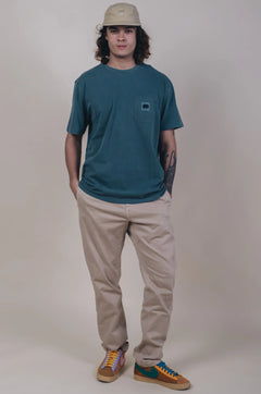 Garza Pigment Dyed T-shirt Elm Green
