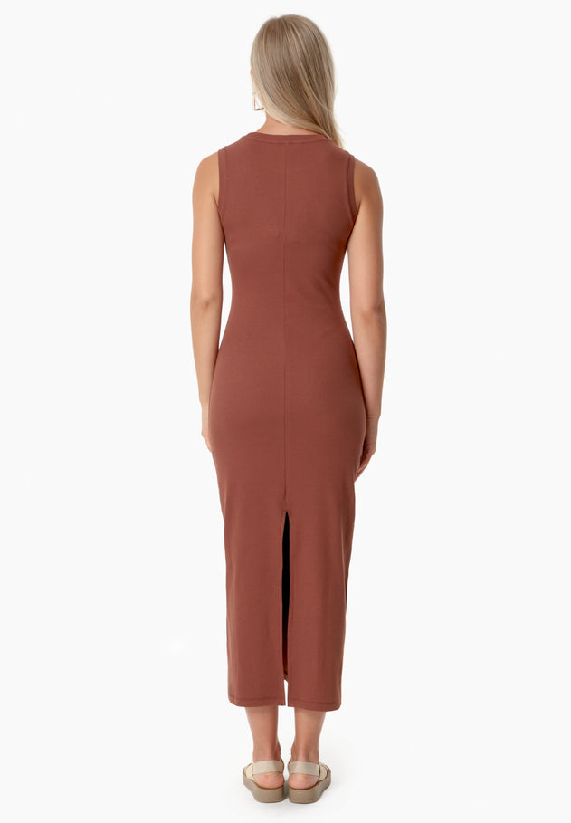 Durru Jurk Coffee Brown