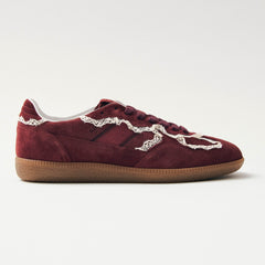 Tb.490 Crochet Burgundy Leather Sneakers