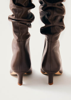 Kalila Leather Boots Brown