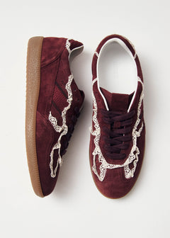 Tb.490 Crochet Burgundy Leather Sneakers