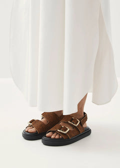Harper Leather Sandals Soft Tan