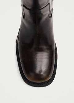 Sajan Brown Leather Boots