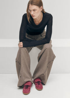 Tb.490 Club Leather Sneakers Suede Raspberry
