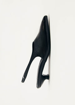 Eros Black Leather Pumps