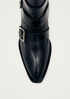 Eras Leather Ankle Boots Black