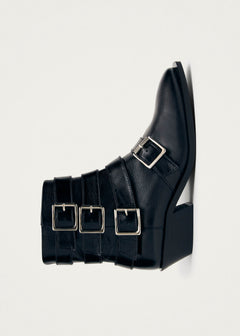 Eras Leather Ankle Boots Black