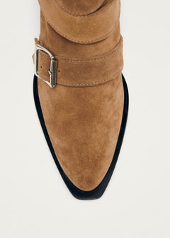 Eras Leather Ankle Boots Suede Tan