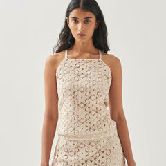 Lierre Lace Cream Top