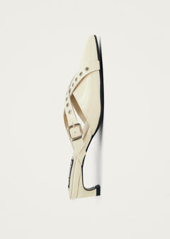 Zyra Leather Mules Onix Cream