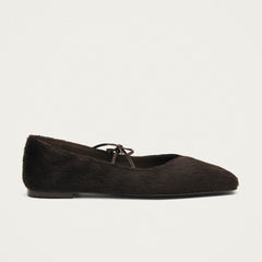 Sway Soft Leather Ballet Flats Brown