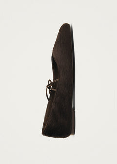 Sway Soft Leather Ballet Flats Brown