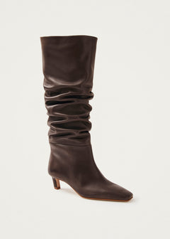 Kalila Leather Boots Brown