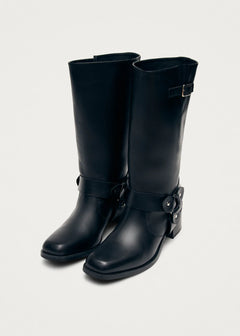 Rocky Leather Boots Black