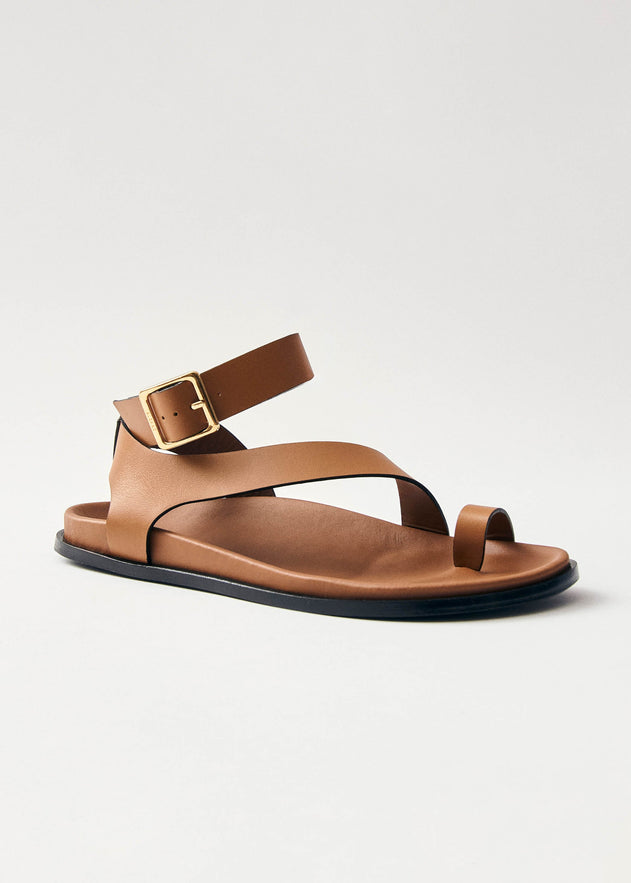 Myles Leather Sandals Brown