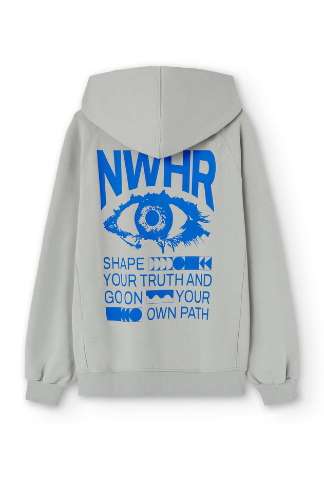 The Eye Zipper Hoodie Grey