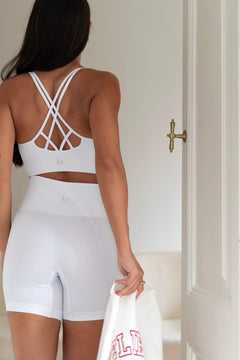 Earth Sports Bra White