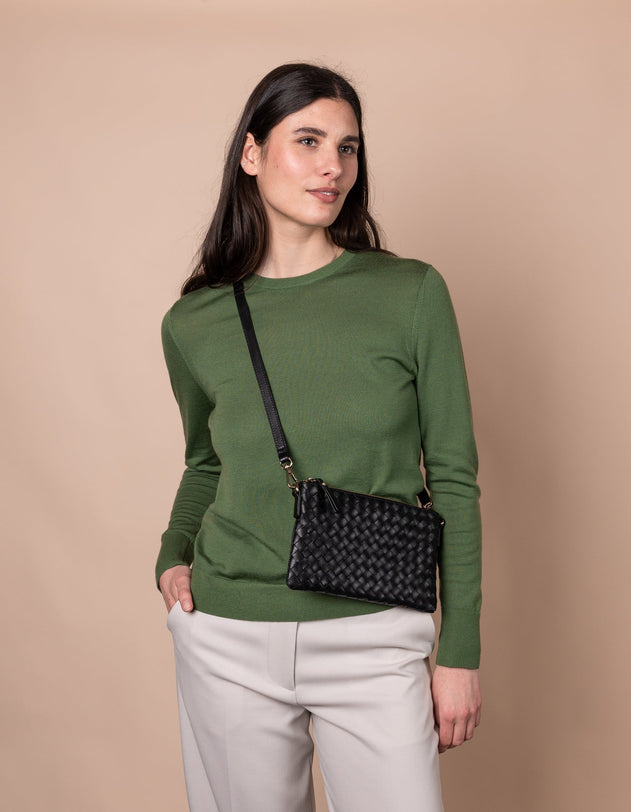 Lexi Tas Woven Black
