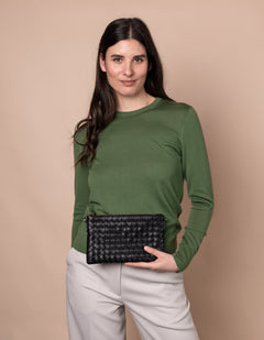 Lexi Tas Woven Black
