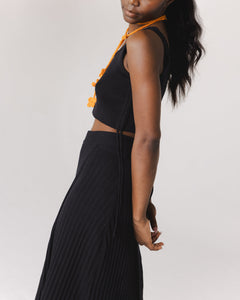 Šatrija Cotton Wrap Skirt Black