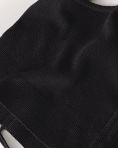 Drebulė Cotton Crop Top Black