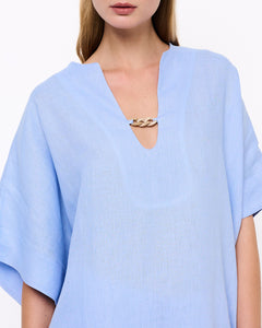 V-Neck Top Sky Blue