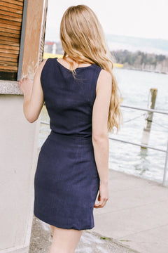Agave Skirt Navy Blue