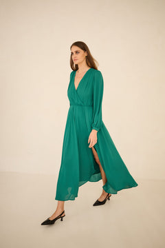 Magnolia Dress Emerald Green