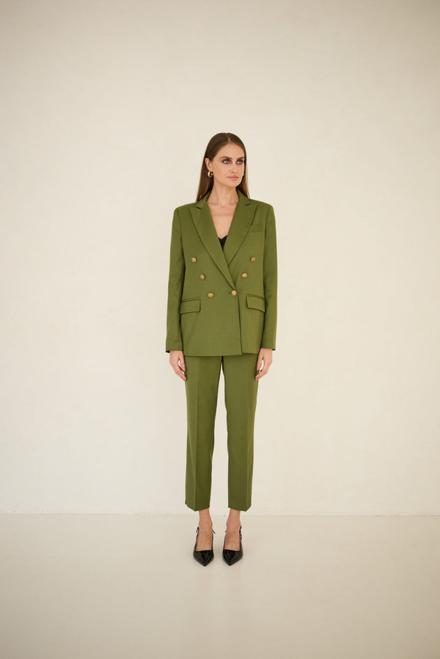 Double-breasted Jacket Olive