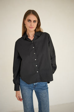 Noel Button-up Shirt Black