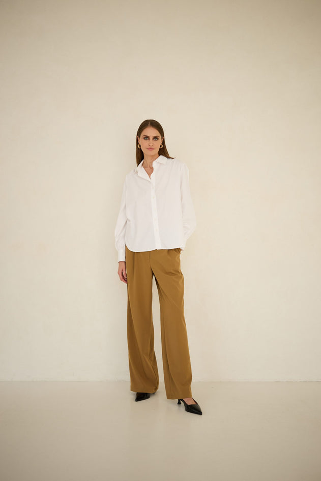 Noel Button-up Shirt White