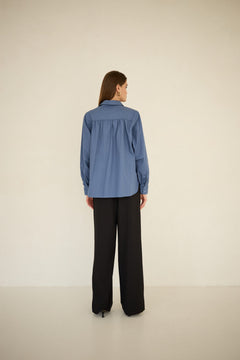 Noel Cotton Shirt Blue