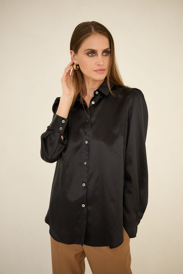 Silk Shirt Black