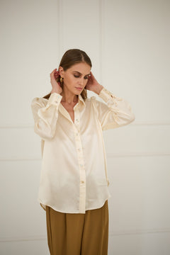 Silk Shirt Ecru