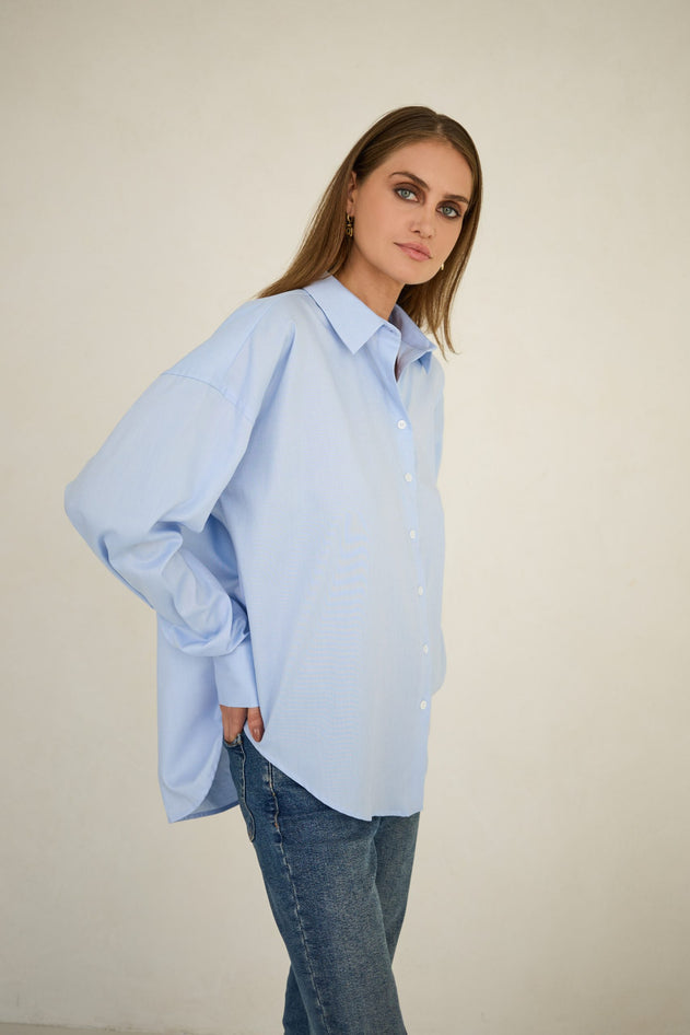 Classic Oversized Shirt Light Blue