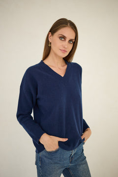 Cashmere Sweater Navy Blue