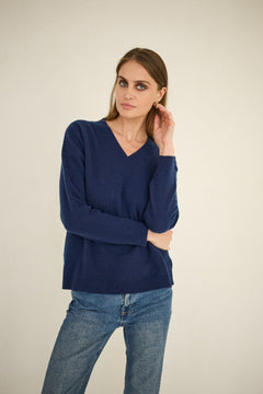 Cashmere Sweater Navy Blue