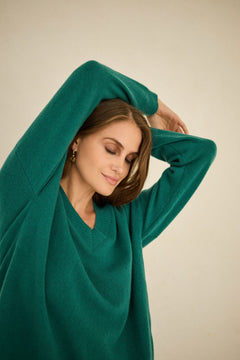 Cashmere Sweater Emerald Green