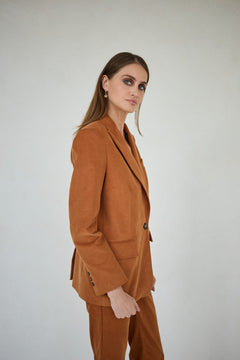 Corduroy Jacket Cognac Brown