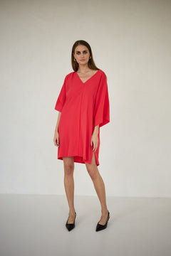 Thilde Kimono Dress Red