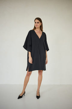 Thilde Kimono Dress Black