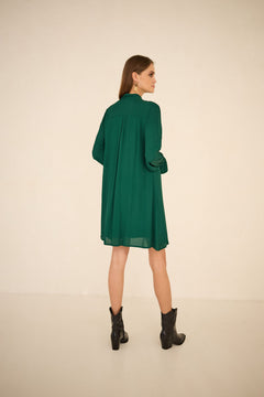 Dress With a Sash Green