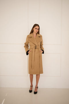 Classic Cashmere Coat Camel