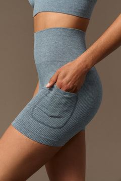 Ether Biker Shorts Heather Grey
