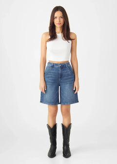 Blinky Soft Denim Shorts Vintage Blue